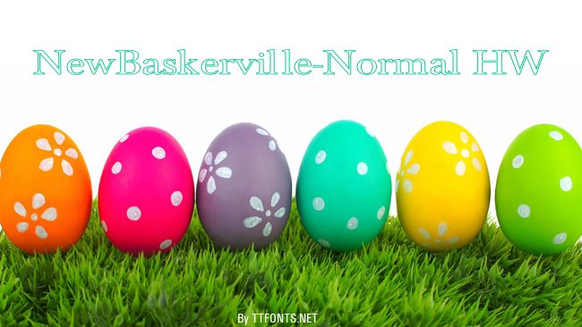 NewBaskerville-Normal HW example